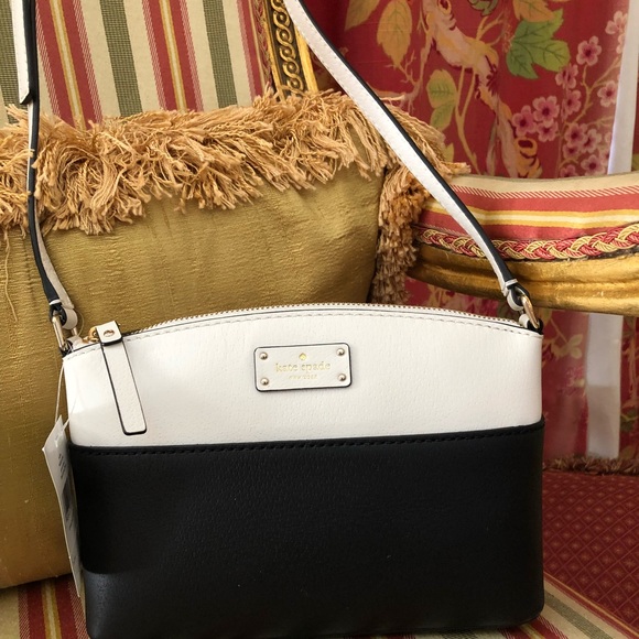 NWT Kate Spade Black/White Crossbody Bag - Picture 3 of 8